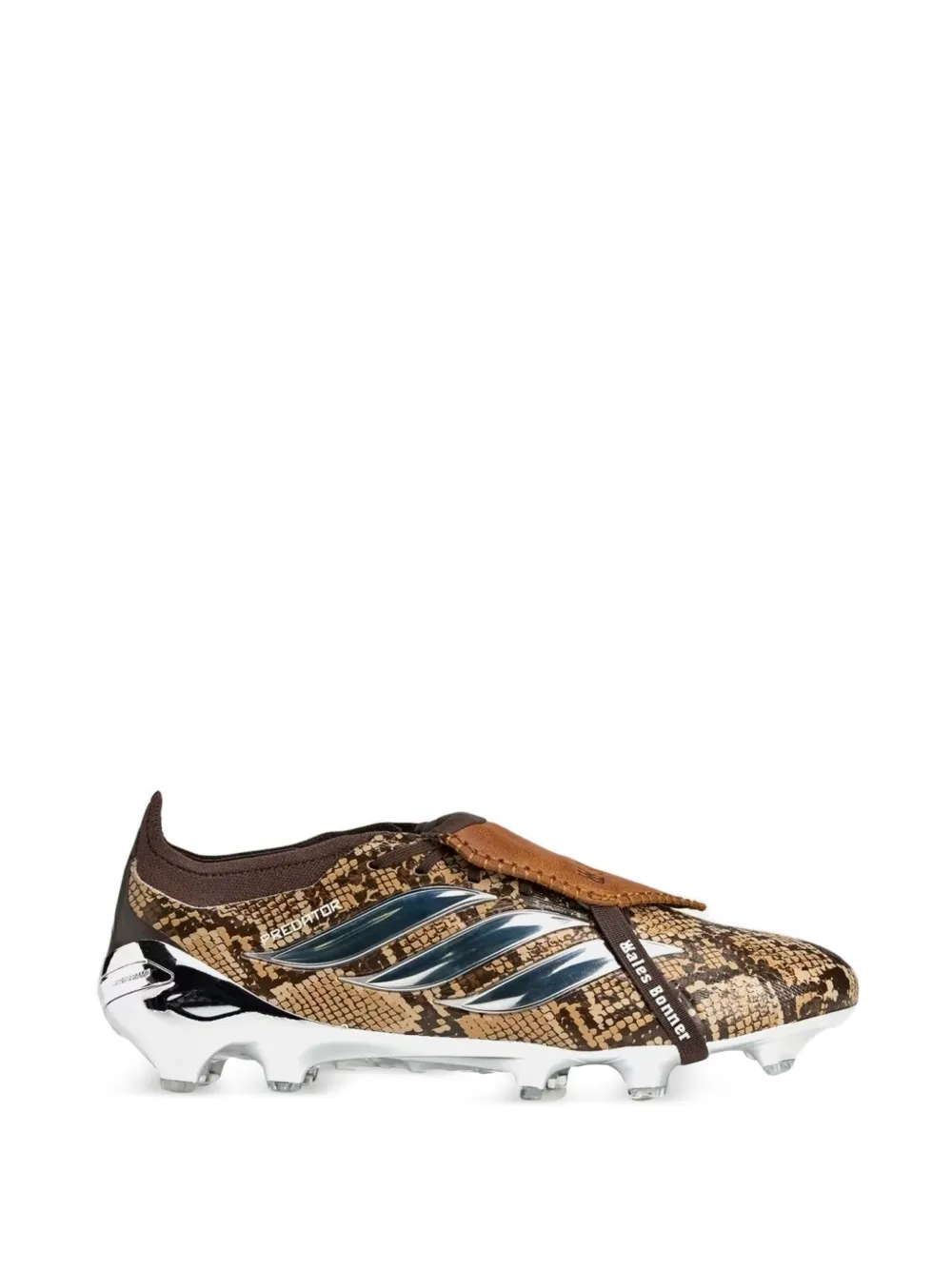 Adidas x Wales Bonne Predator Elite snakeskin-effect sneakers Beige