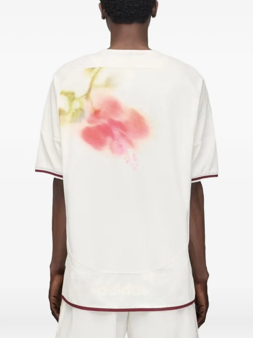 adidas x Wales Bonner T-shirt met bloemenprint Beige