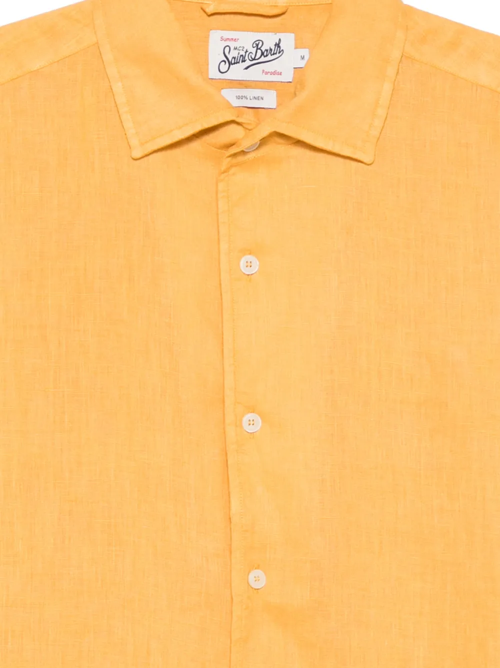 MC2 Saint Barth Raphael linnen poloshirt Geel