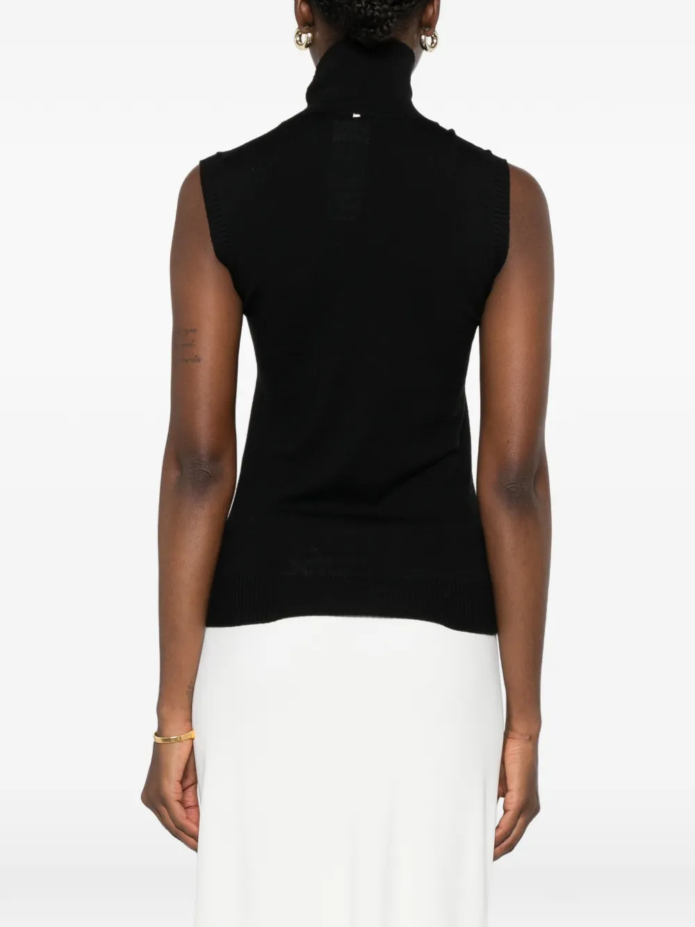 Sportmax Mouwloze coltrui Zwart