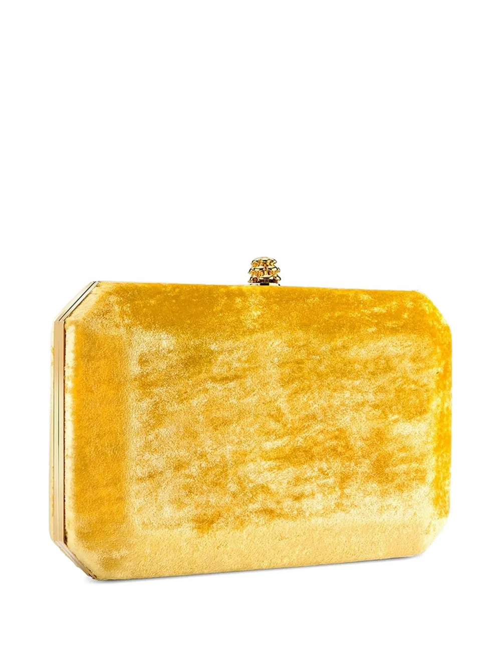 Tyler Ellis Medium Perry fluwelen clutch Geel