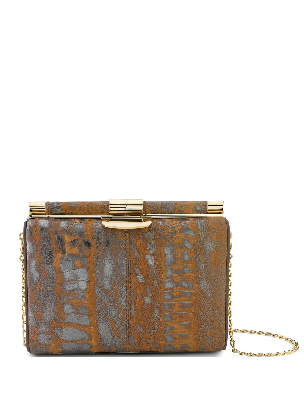Tyler Ellis Jamie ostrich-leg clutch bag