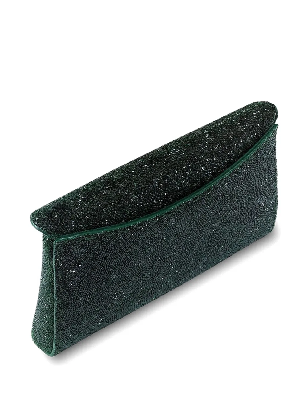 Tyler Ellis Lee Pouchet kleine clutch verfraaid met kristallen Groen