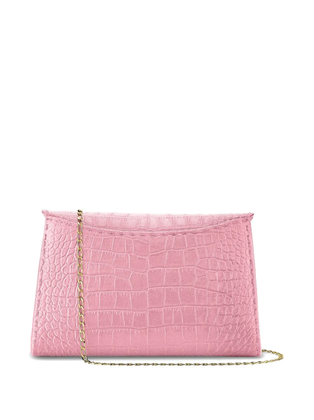 Tyler Ellis Lee Pouchet clutch met krokodillen-reliëf Roze