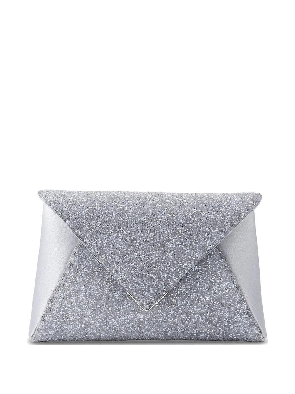 Tyler Ellis small Lee Pouchet crystal-embellished clutch bag - Argento