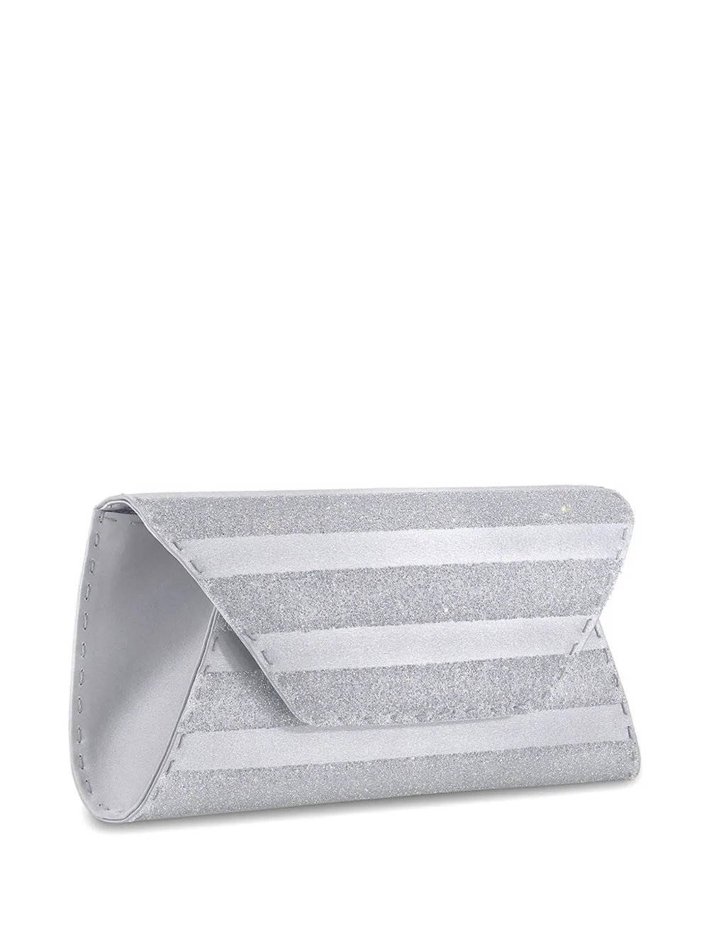 Tyler Ellis Eloise Swarovski crystal-embellished clutch bag - Argento