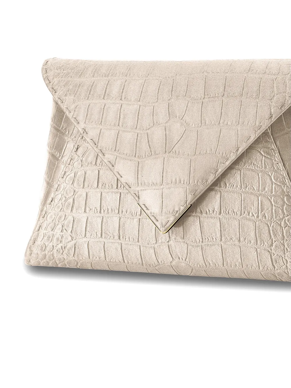 Tyler Ellis Grote Lee Pouchet clutch Beige