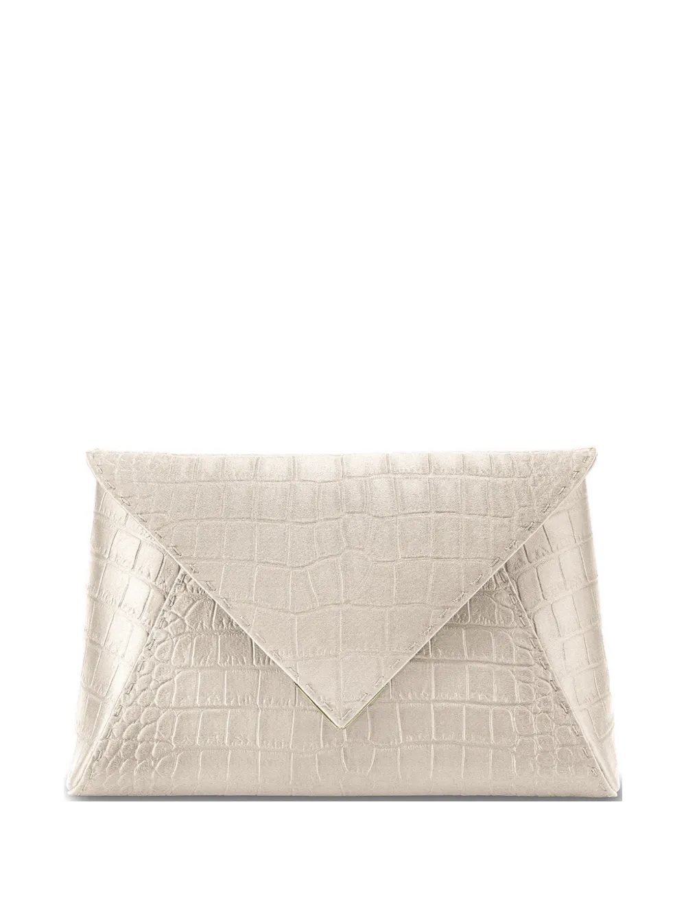 Tyler Ellis large Lee Pouchet clutch bag - Toni neutri