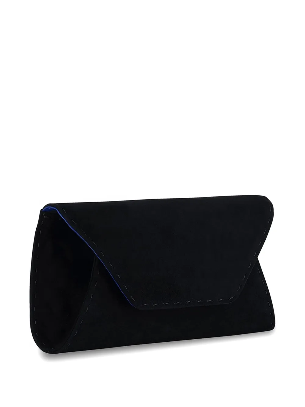 Tyler Ellis Kleine Eloise suède leren clutch Zwart