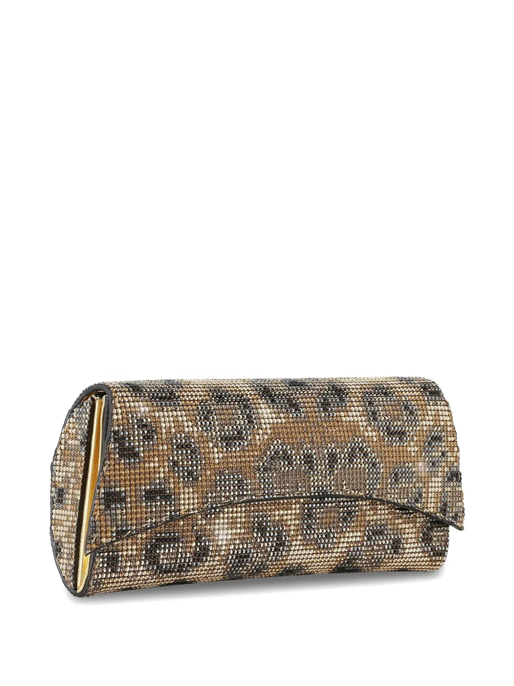 Tyler Ellis Veronica clutch verfraaid met kristallen Goud