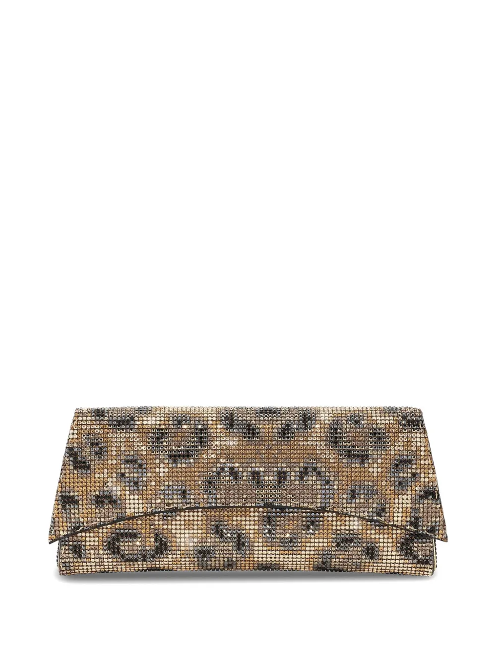 Tyler Ellis Veronica clutch verfraaid met kristallen Goud