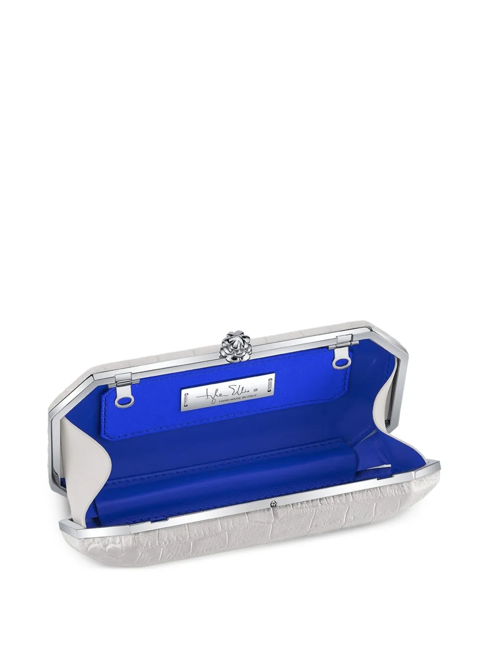Tyler Ellis Kleine Perry clutch Wit