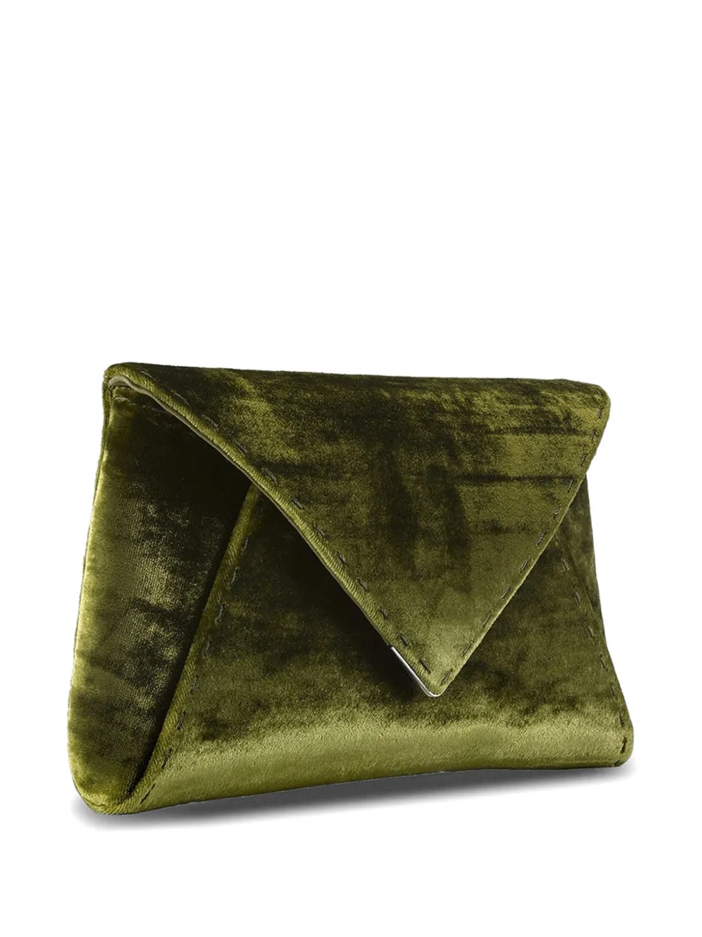 Tyler Ellis Kleine Lee 'Pouchet' clutch met gekreukte textuur Groen