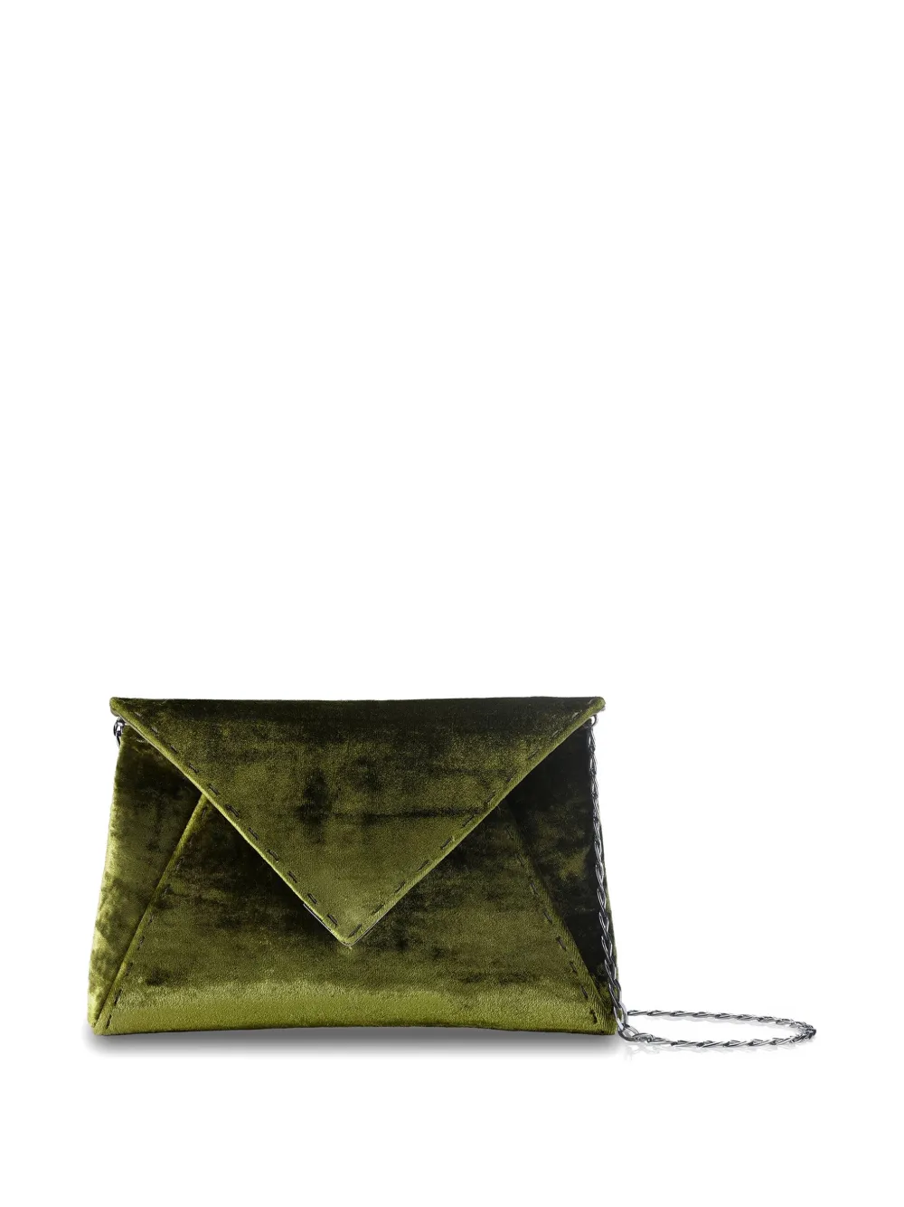 Tyler Ellis Kleine Lee 'Pouchet' clutch met gekreukte textuur Groen