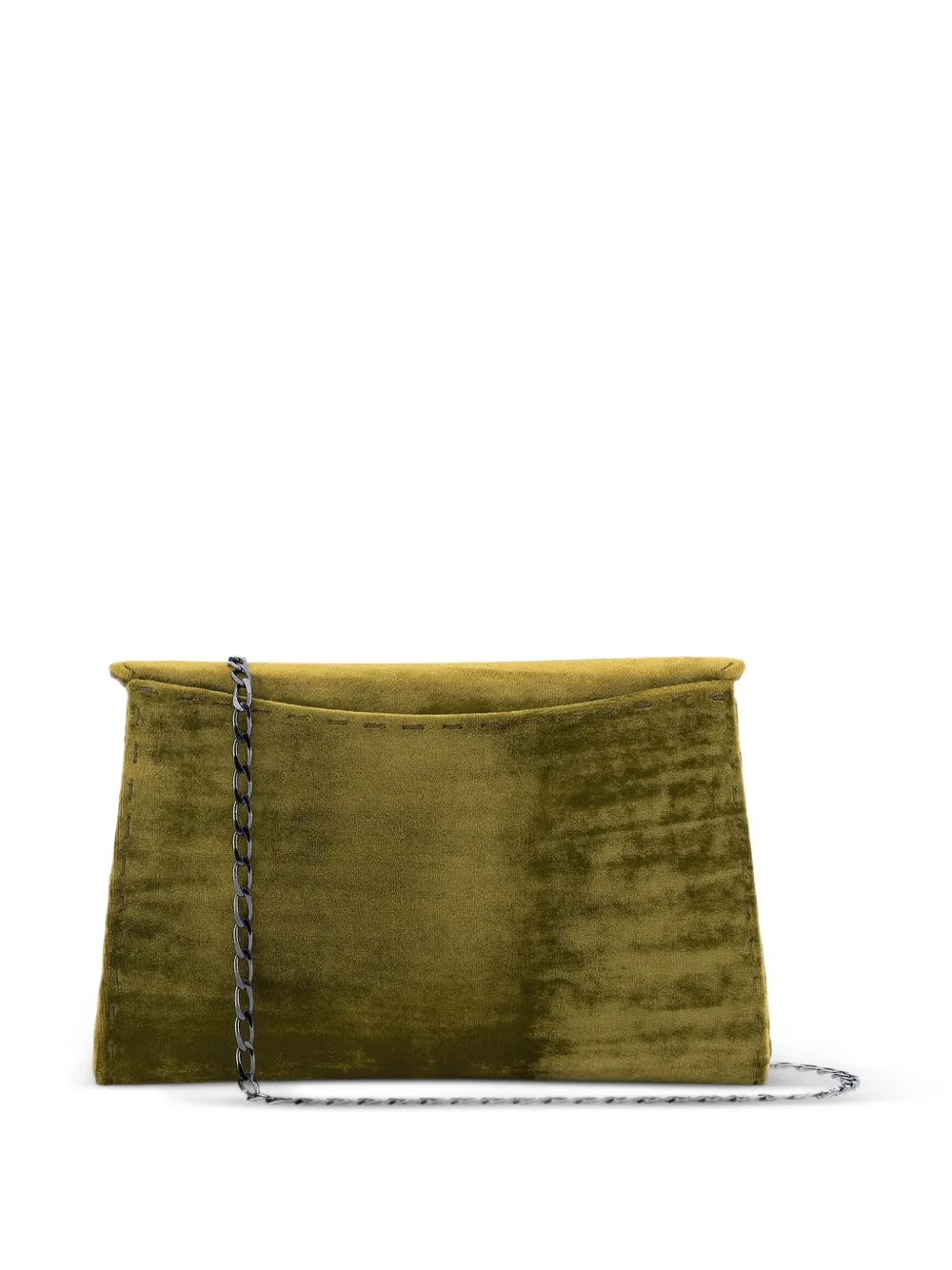 Tyler Ellis Kleine Lee 'Pouchet' clutch met gekreukte textuur Groen