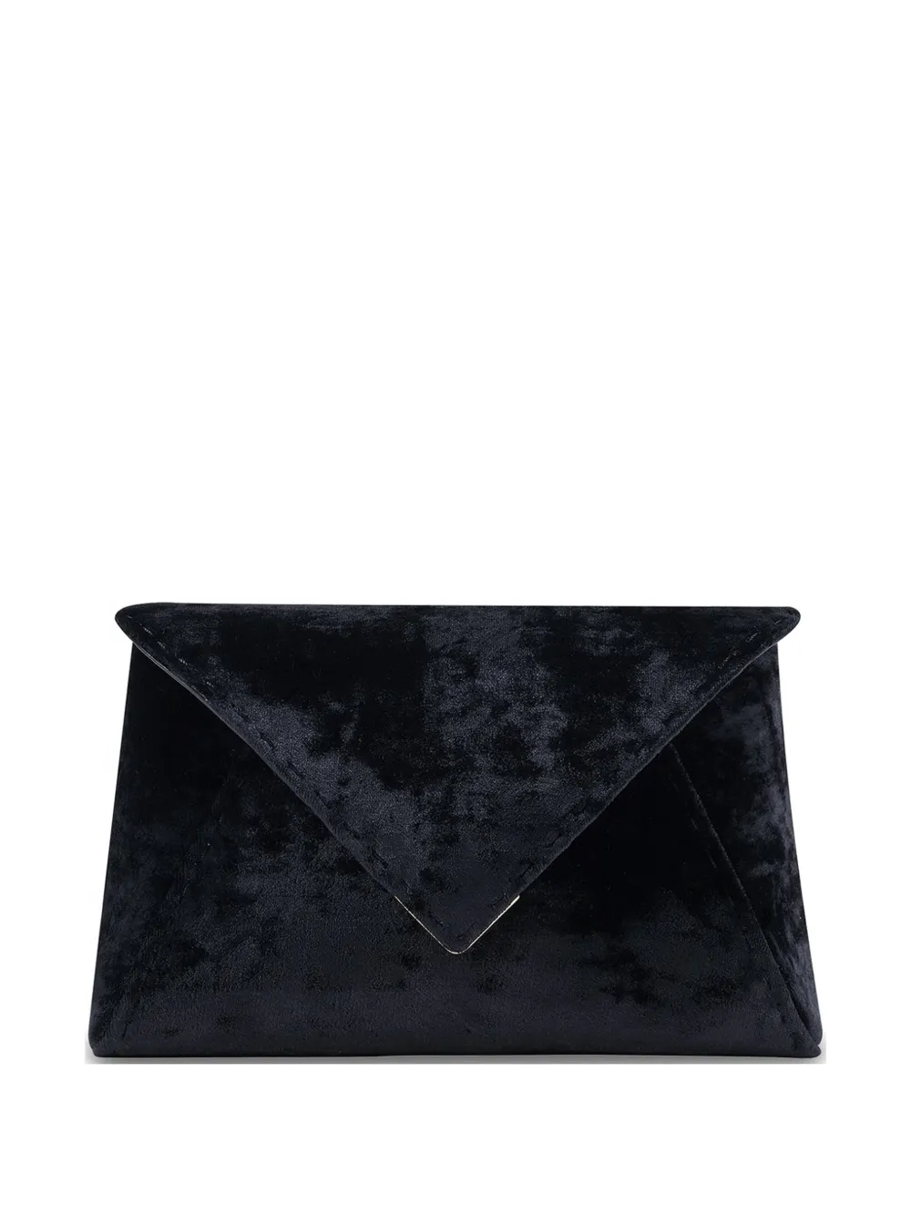 Tyler Ellis small Lee 'Pouchet' crushed texture clutch bag - Nero