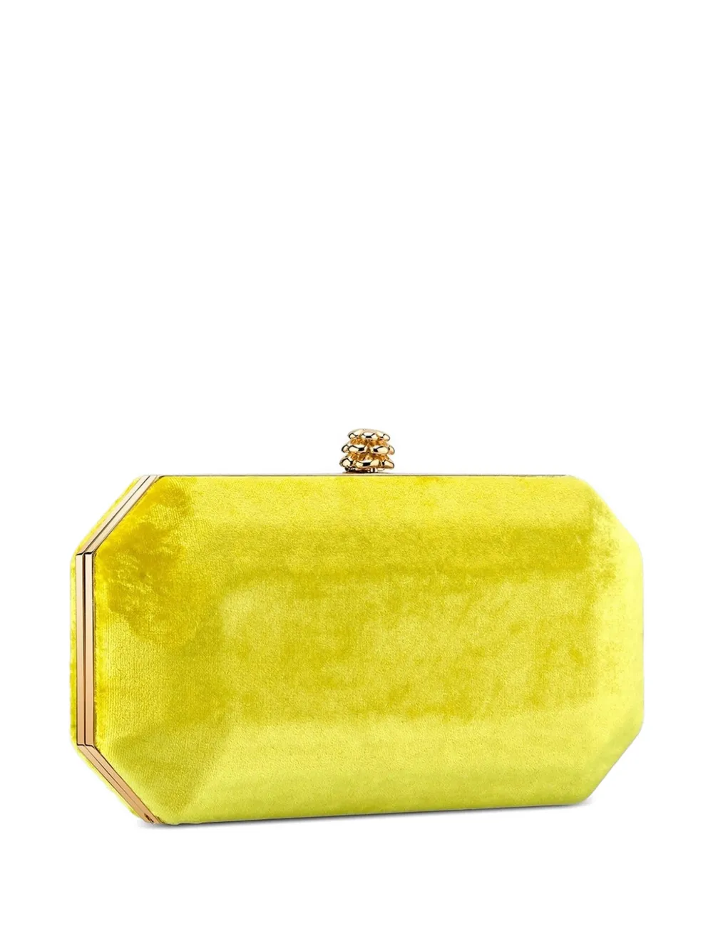 Tyler Ellis Kleine Perry clutch met gekreukte textuur Geel