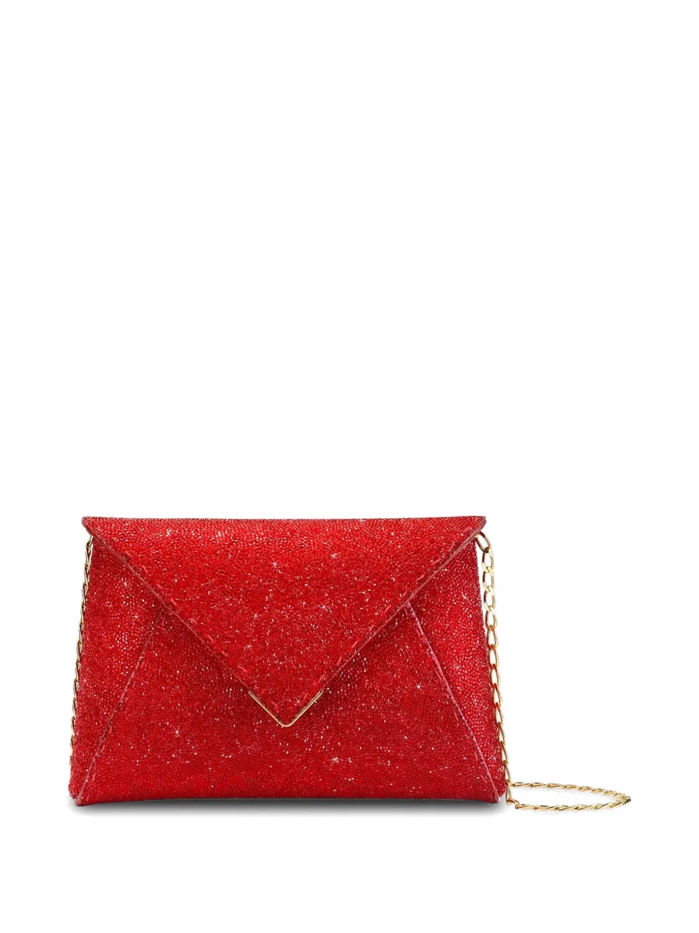 Tyler Ellis Kleine Lee 'Pouchet' clutch verfraaid met kristallen Rood