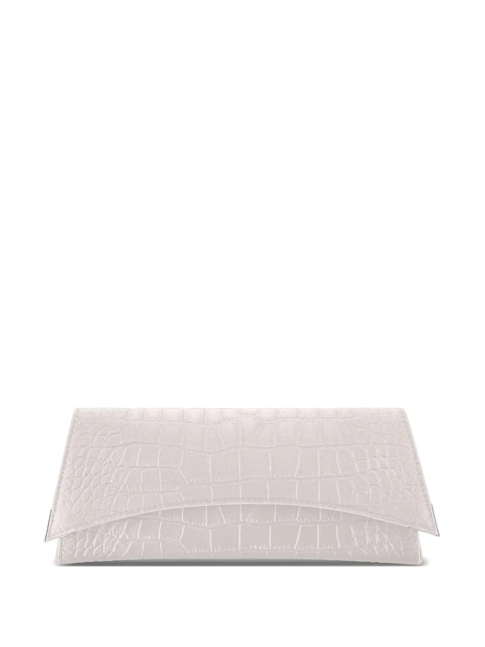 Tyler Ellis Veronica croc-effect clutch bag - Toni neutri