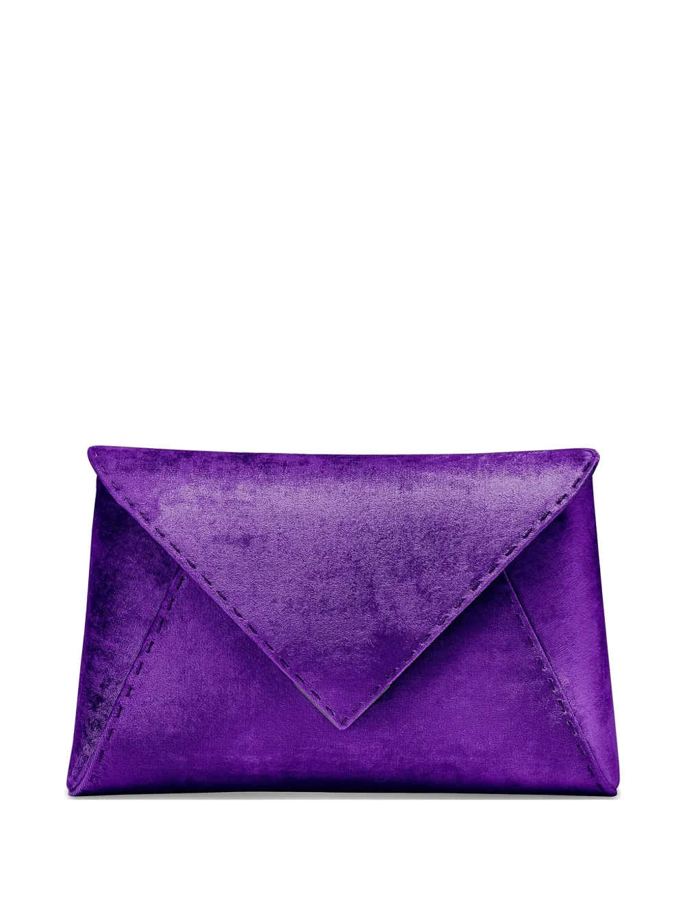 Tyler Ellis large Lee 'Pouchet' crushed texture clutch bag - Viola