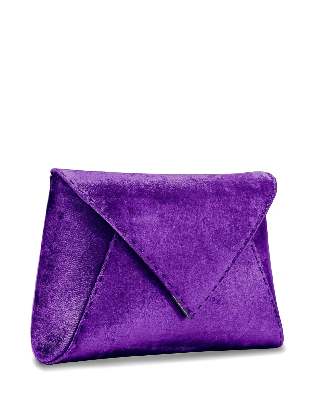Tyler Ellis Grote Lee 'Pouchet' clutch met geplette textuur Paars