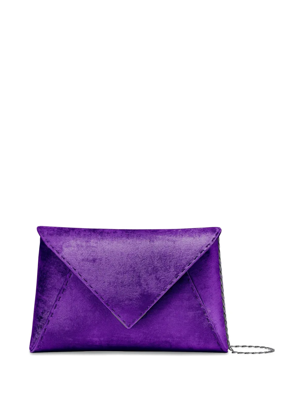 Tyler Ellis Grote Lee 'Pouchet' clutch met geplette textuur Paars