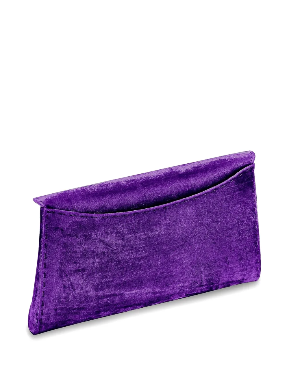 Tyler Ellis Grote Lee 'Pouchet' clutch met geplette textuur Paars