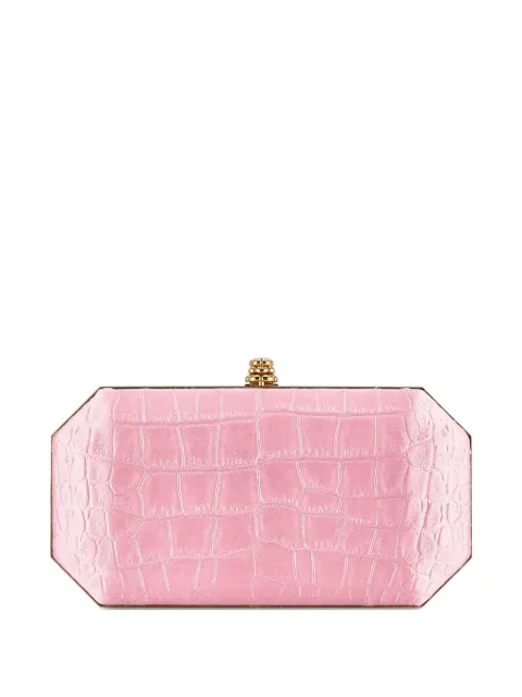 Tyler Ellis small Perry stamped-satin clutch bags