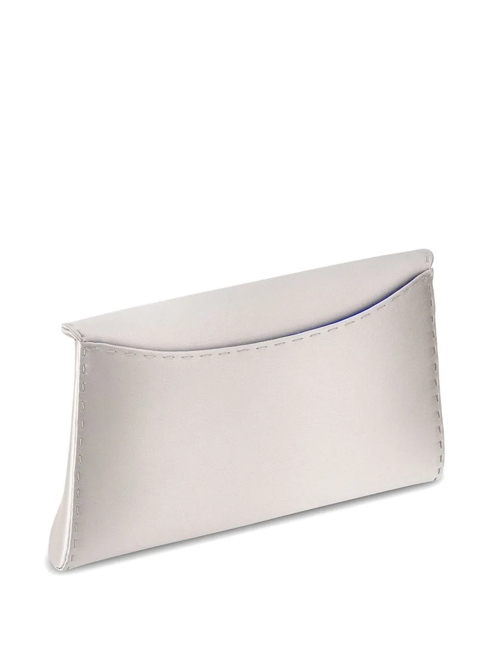Tyler Ellis Kleine Lee 'Pouchet' clutch met stiksel Zilver