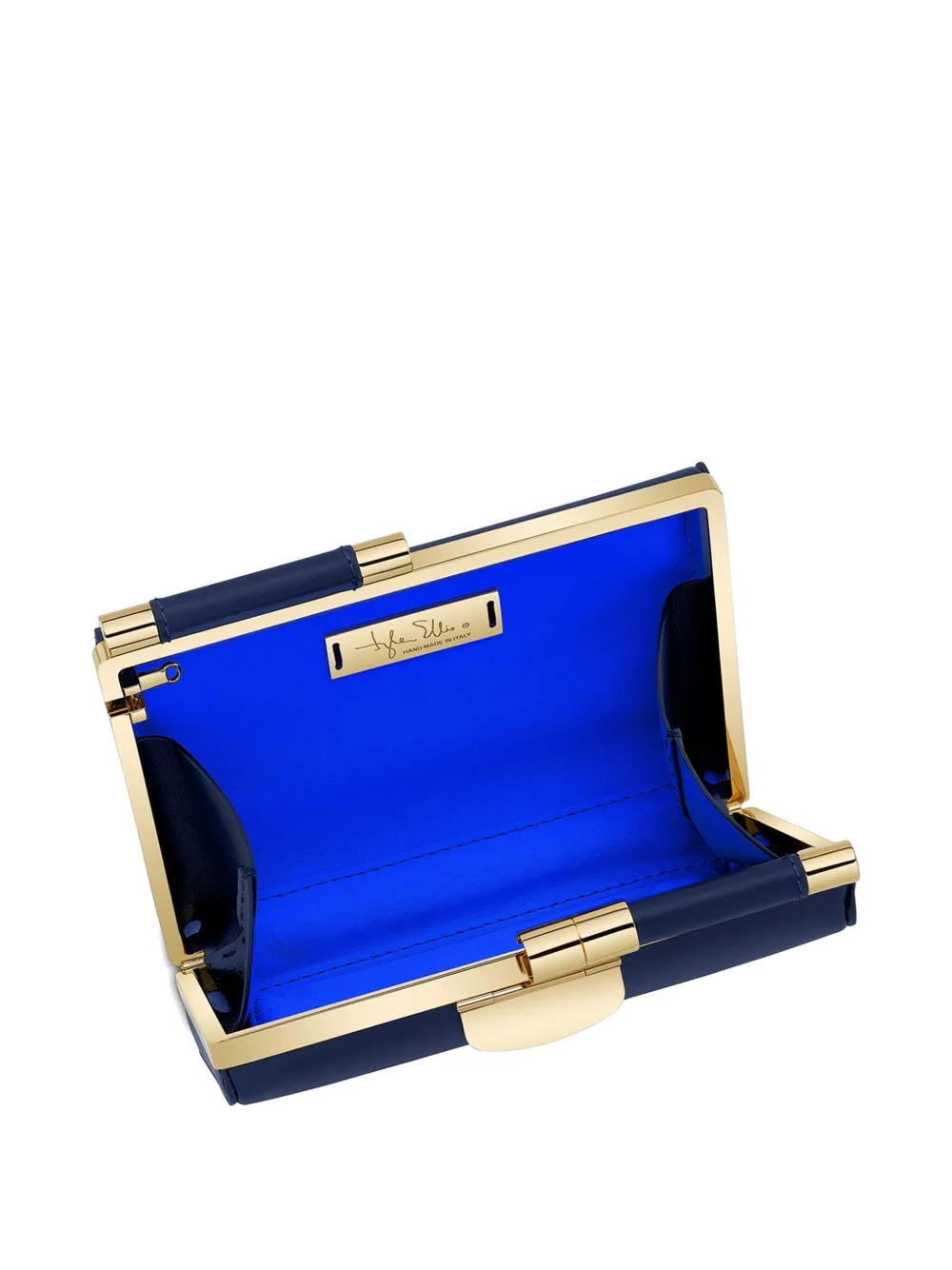Tyler Ellis Jamie kleine clutch met schuifslot Blauw