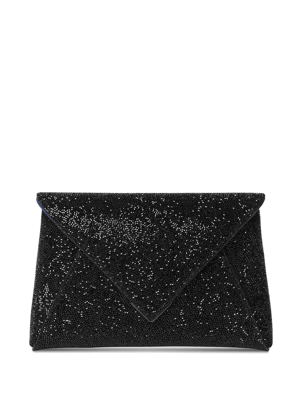 Tyler Ellis small Lee Pouchet Swarovski crystal-embellished clutch bag - Nero