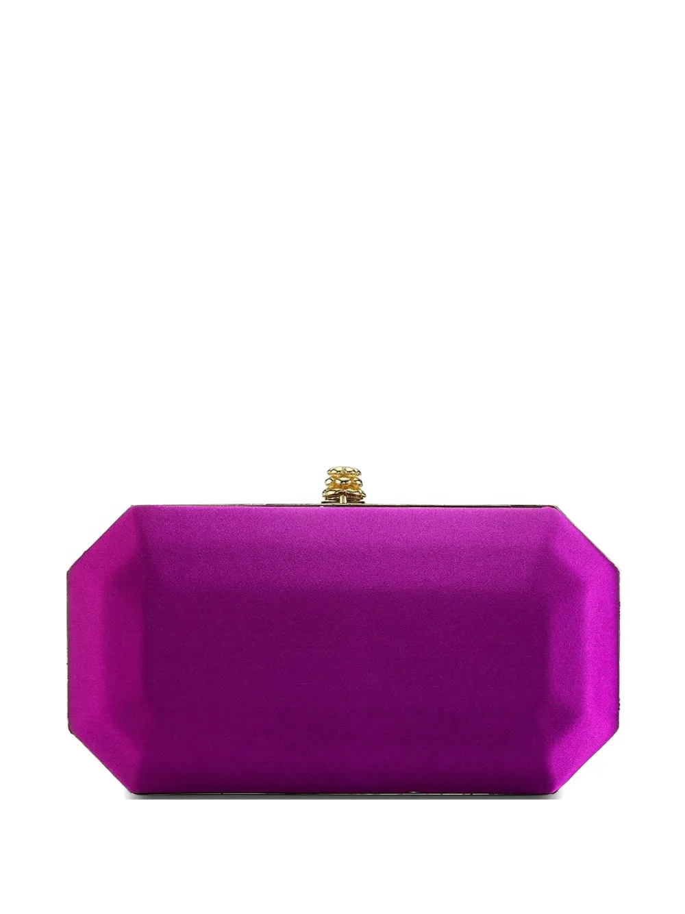 Tyler Ellis small Perry satin clutch bag - Rosa