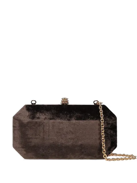 Tyler Ellis small Perry velvet clutch bag