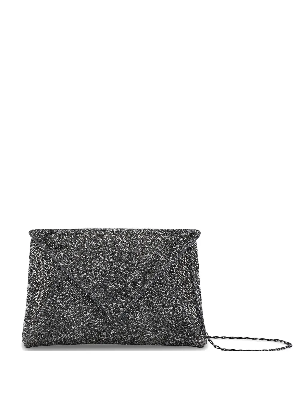 Tyler Ellis small Lee Pouchet Swarovski crystal-embellished clutch bag - Grigio