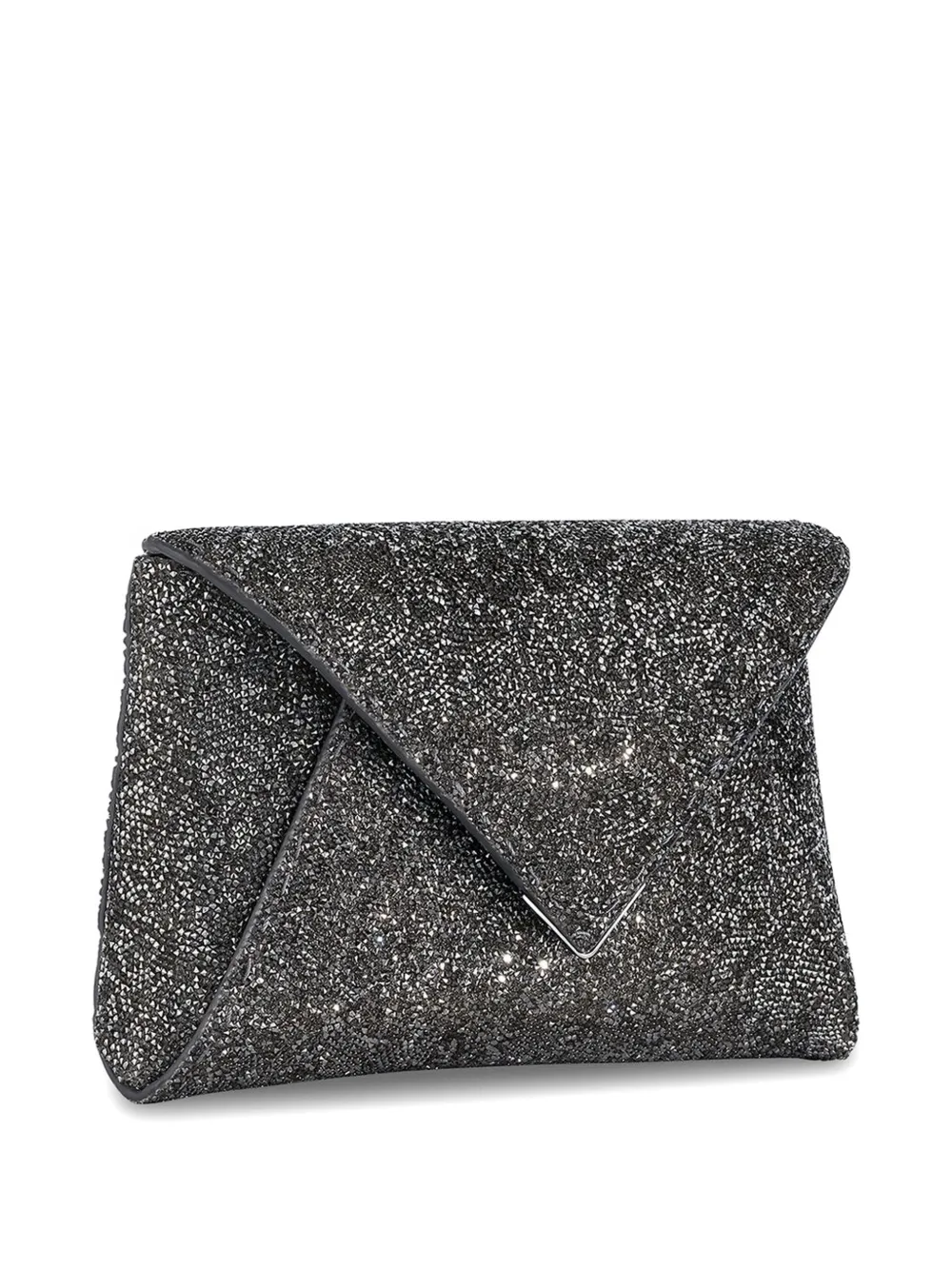 Tyler Ellis Lee Pouchet Swarovski kleine clutch verfraaid met kristallen Grijs
