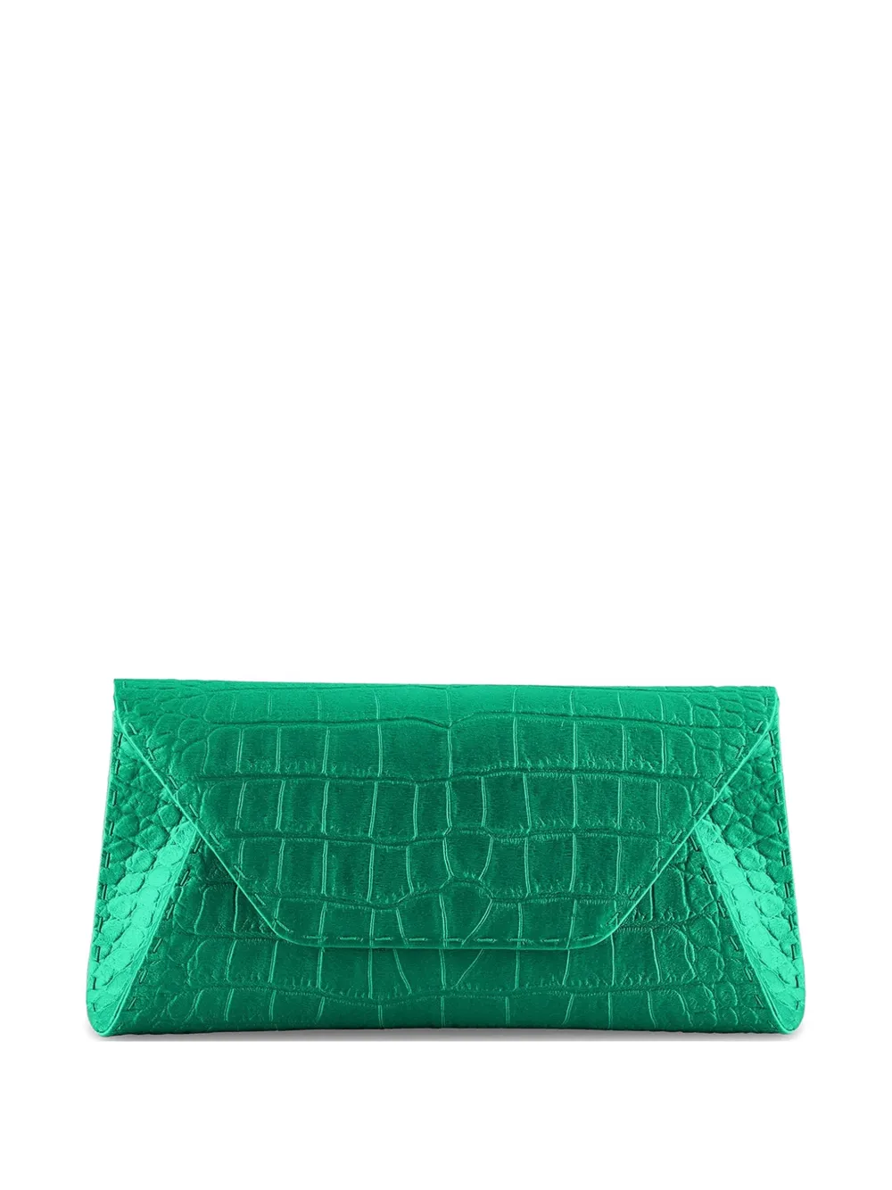 Tyler Ellis small Eloise croc-effect clutch bag - Grün