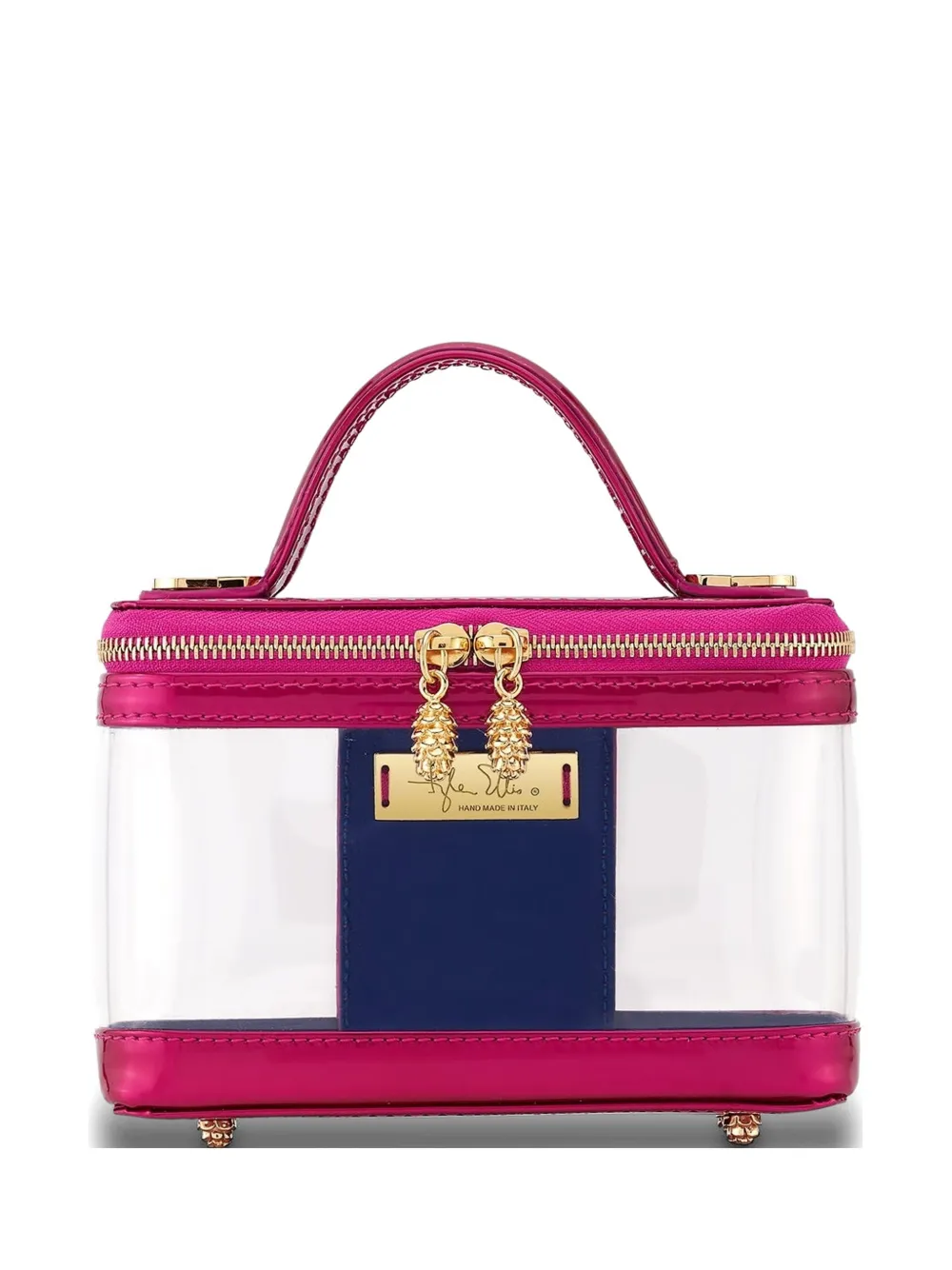 Tyler Ellis Ava Miami patent-leather mini bag - Rosa