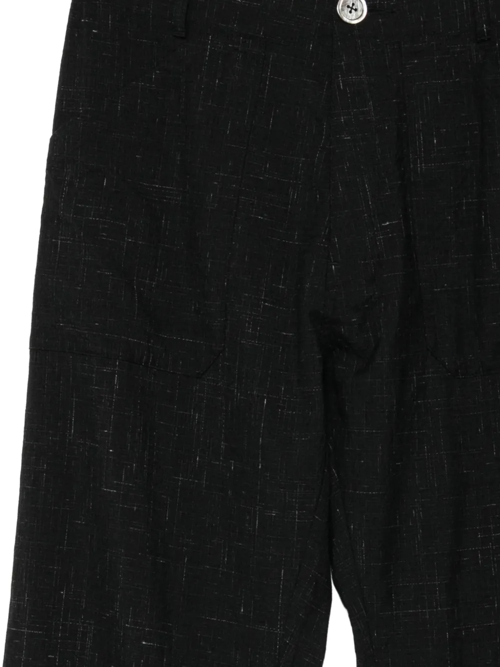 Undercover Broek met knoopsluiting en textuur Zwart