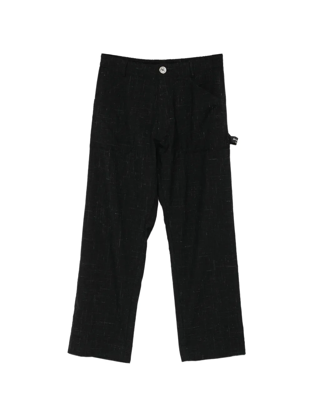 Undercover textured button-fastening trousers - Schwarz