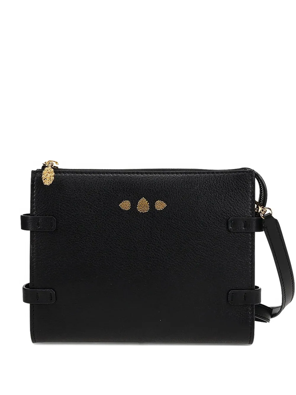 Tyler Ellis Dean pebbled leather-messenger bag - Nero