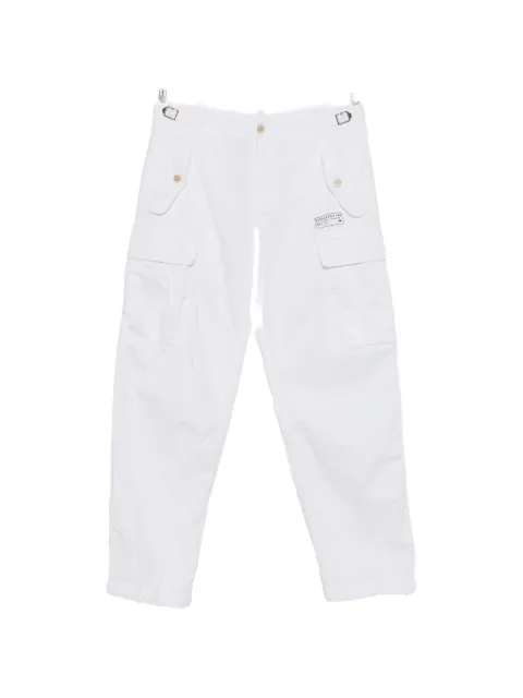 DSQUARED2 logo-patch flap-pocket trousers