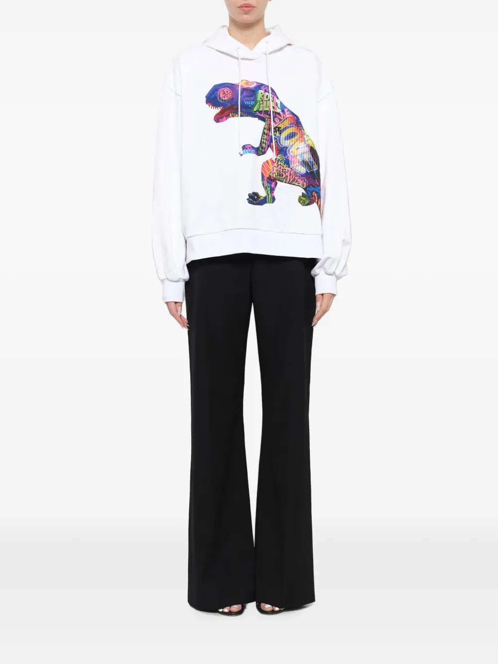 Juun.J T-Rex hoodie Wit