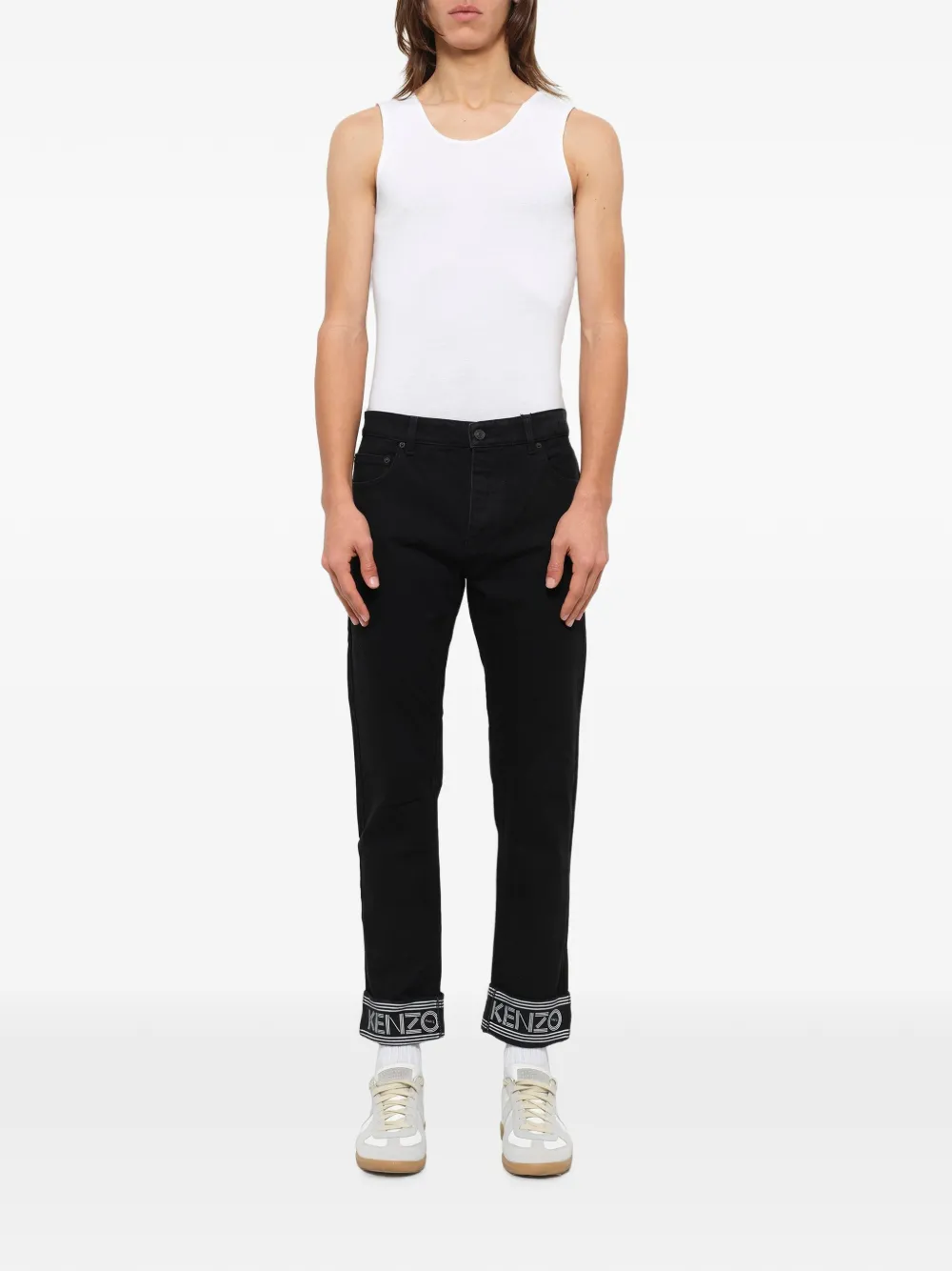 Kenzo Jeans met logo Zwart