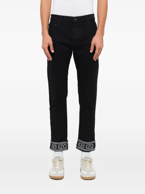 Kenzo logo-cuff jeans