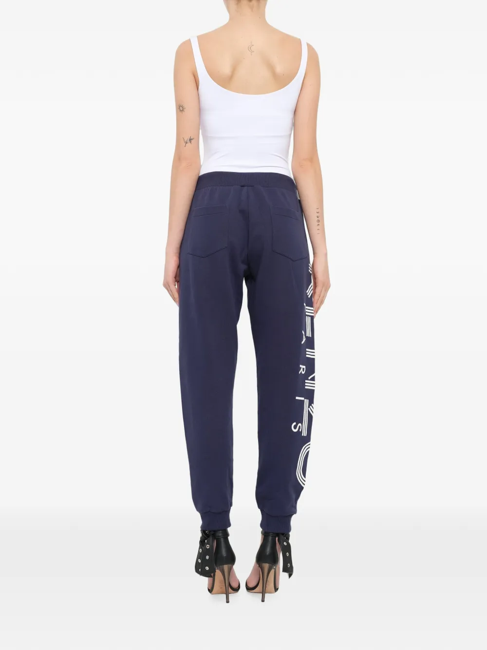 Kenzo logo-print track pants Blauw