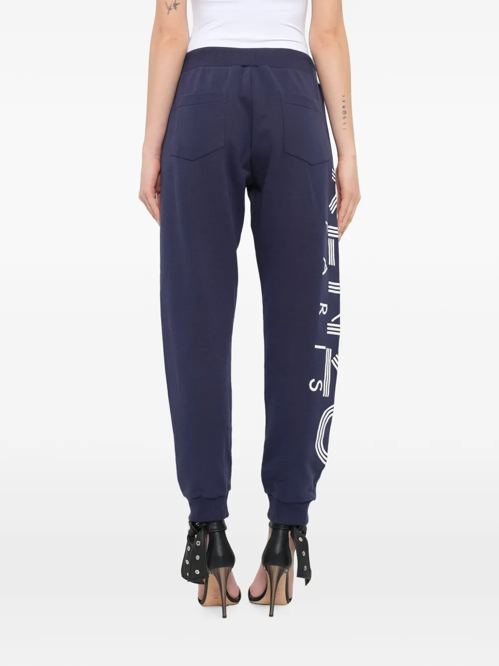 Kenzo logo-print track pants Blauw