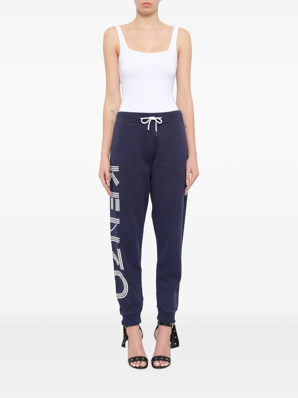 Kenzo logo-print track pants Blauw