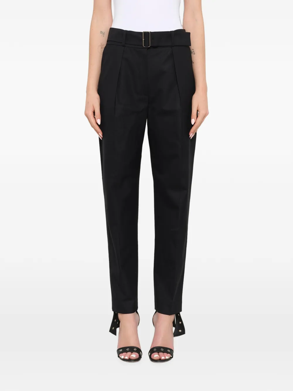 Kenzo belted pleated trousers