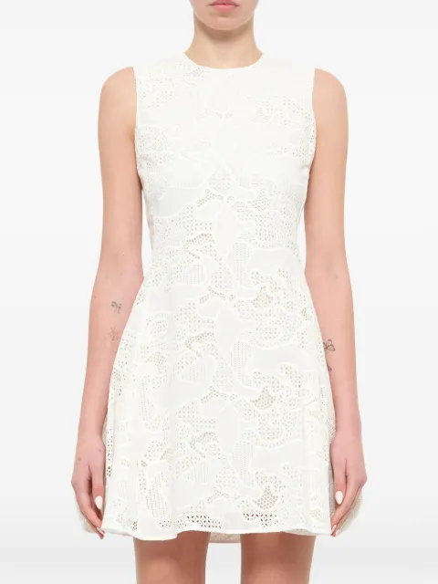 Neil Barrett lace-patterned sleeveless mini dress