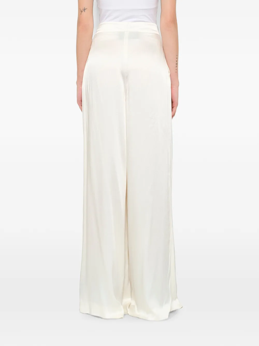 Lanvin Plooibroek met knoopdetail Beige
